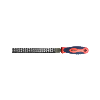 HAUSHALT Metallfeilen-Set, 3-teilig, 200 mm, flach, halbrund, rund, mit ergonomischem gummiertem Griff und