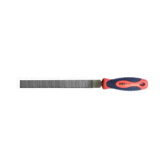 HAUSHALT Metallfeilen-Set, 3-teilig, 200 mm, flach, halbrund, rund, mit ergonomischem gummiertem Griff und-Beschreibung lesen