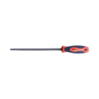 HAUSHALT Metallfeilen-Set, 3-teilig, 200 mm, flach, halbrund, rund, mit ergonomischem gummiertem Griff und-Beschreibung lesen