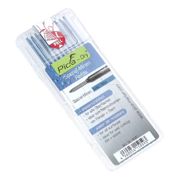 Pica DRY Spezial Minen Wasserstrahlfest Blau 10 Stk. ( 4041 )-Beschreibung lesen