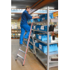 HYMERA Stufenstehleiter Plattf. eins. 7 Stufen AH 3,13m