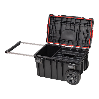 Qbrick System ONE Trolley Vario stapelbar 605 x 405 x 345 mm 44 l IP66 mit Rollen auf Metallachse-Beschreibung lesen