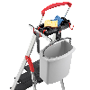 Hailo L100 Topline Sicherheitsleiter aus Aluminium - 6 Stufen - 209 cm - 150 kg (8050-607)