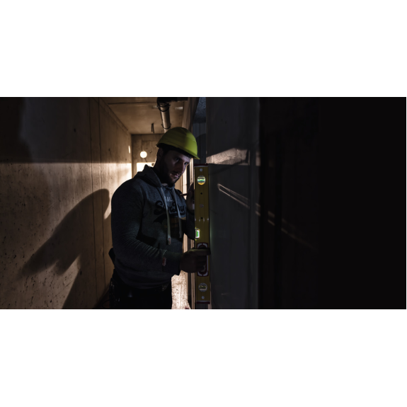 Stabila Wasserwaage Type 196-2 LED, 61 cm, extrasteifes Alu-Profil,-Beschreibung lesen