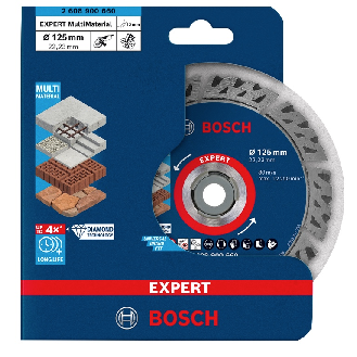 Bosch EXPERT Multi Material Diamant Trennscheibe 125x22.23x2.2x12 (2 608 900 660)-Beschreibung lesen