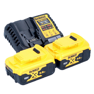 DeWalt DCB 1104 P2 Kabelloses Starterkit 12 V / 18 V 2x 5,0 Ah Akku + Ladegerät DCB 1104-Beschreibung lesen