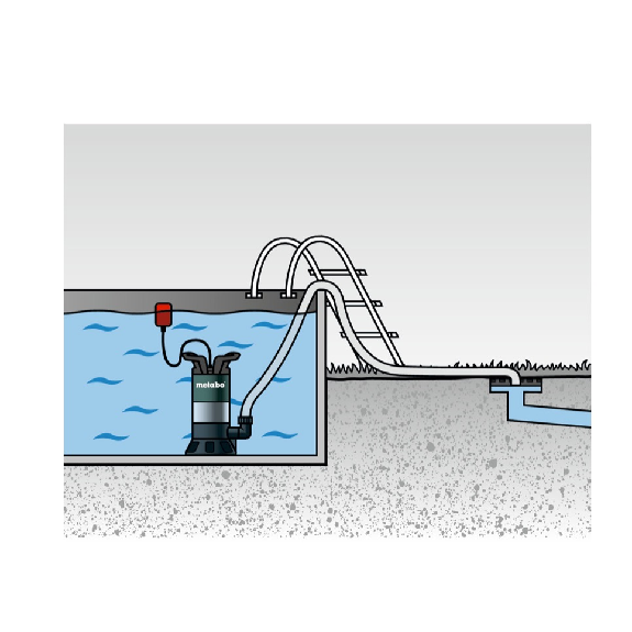 Metabo PS 15000 S Tauchpumpe für Schmutzwasser (0251500000) 850 Watt Fördermenge 15000 l/h-Beschreibung lesen