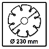 Bosch Universal Diamanttrennscheibe für Winkelschleifer DIA-TS 230 x 22,23 mm (2608615065)