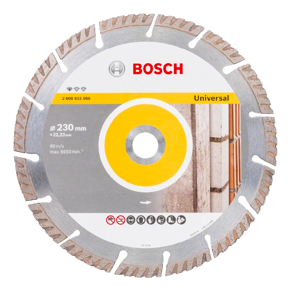 Bosch Universal Diamanttrennscheibe für Winkelschleifer DIA-TS 230 x 22,23 mm (2608615065)-Beschreibung lesen