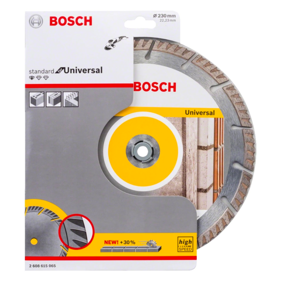 Bosch Universal Diamanttrennscheibe für Winkelschleifer DIA-TS 230 x 22,23 mm (2608615065)-Beschreibung lesen