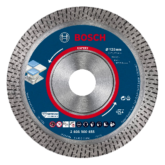 Bosch EXPERT HardCeramic Diamant Trennscheibe 125x22.23x1.4x10 (2 608 900 655)-Beschreibung lesen
