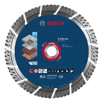 Bosch EXPERT Multi Material Diamant Trennscheibe 230x22.23x2.4x15 (2 608 900 663)-Beschreibung lesen