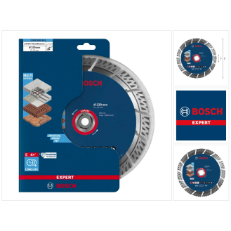 Bosch EXPERT Multi Material Diamant Trennscheibe 230x22.23x2.4x15 (2 608 900 663)-Beschreibung lesen