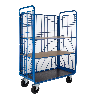 Chariot de manutention grillagé 3 côtés