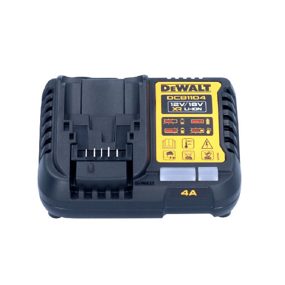 DeWalt DCB 1104 P3 Kabelloses Starterkit 12 V / 18 V 3x Akku 5,0 Ah + Ladegerät DCB 1104-Beschreibung lesen