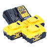 DeWalt DCB 1104 P3 Kabelloses Starterkit 12 V / 18 V 3x Akku 5,0 Ah + Ladegerät DCB 1104