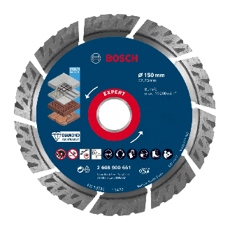 Bosch EXPERT Multi Material Diamant Trennscheibe 150x22.23x2.4x12 (2 608 900 661)-Beschreibung lesen