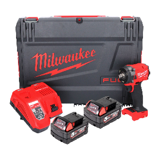 Milwaukee M18 FIW2F12-502X Akku-Schlagschrauber 18V Brushless 1/2" 339Nm + 2x Akku 5,0Ah + Ladegerät + Koffer-Beschreibung lesen