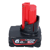 Milwaukee M12 B6 12 V 6,0 Ah / 6000 mAh Li-Ion Einschub Akku