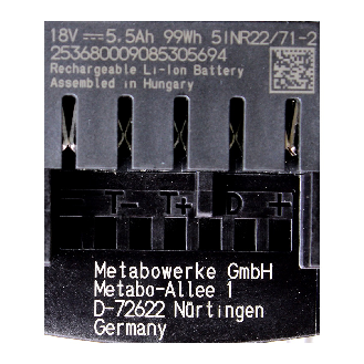 Metabo Li-Ion Akku Starter-Set 18V + 2x Akku 5,5Ah + Ladegerät-Beschreibung lesen