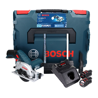 Bosch GKS 12V-26 Akku-Kreissäge 12V 85mm + 2x Akku 3,0Ah + Ladegerät + Koffer (06016A1005)-Beschreibung lesen