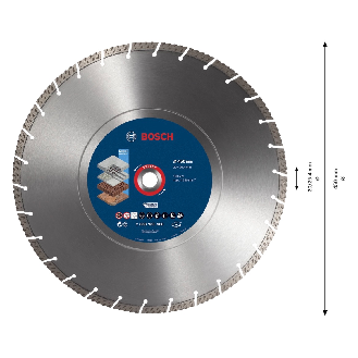 Bosch EXPERT Multi Material Diamant Trennscheibe 450x 25.40x3.3x12 (2 608 900 668)-Beschreibung lesen