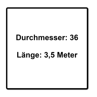 Festool D36x3,5m-AS-CTR Saugschlauch ( 204924 ) für CT Absaugmobile ohne Autoclean-Beschreibung lesen