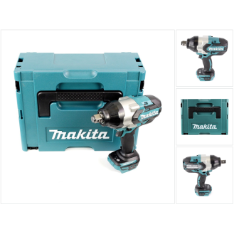 Makita DTW1001ZJ Akku-Schlagschrauber 18V Brushless 3/4" 1050Nm + Koffer - ohne Akku - ohne Ladegerät-Leggi tutto