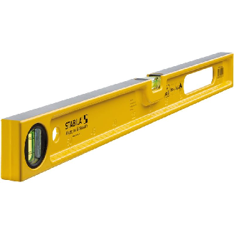 Stabila Wasserwaage Type 82 S, 60 cm, robustes Alu-Druckgussprofil, metrische-Beschreibung lesen