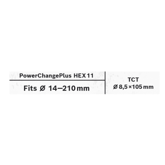Bosch EXPERT Power Change Plus Adapter Hex 11 Bohrer TCT 8,5 x 105 mm (2608900526) Hartmetall-Beschreibung lesen