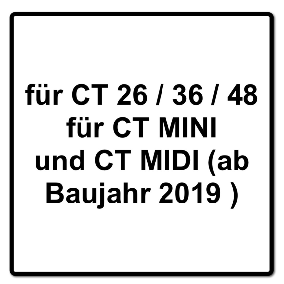 Festool AS/CTR Absaugschlauch für CT 26 / 36 / 48 / MINI / MIDI - Nachfolger von 204921 (577158)-Beschreibung lesen