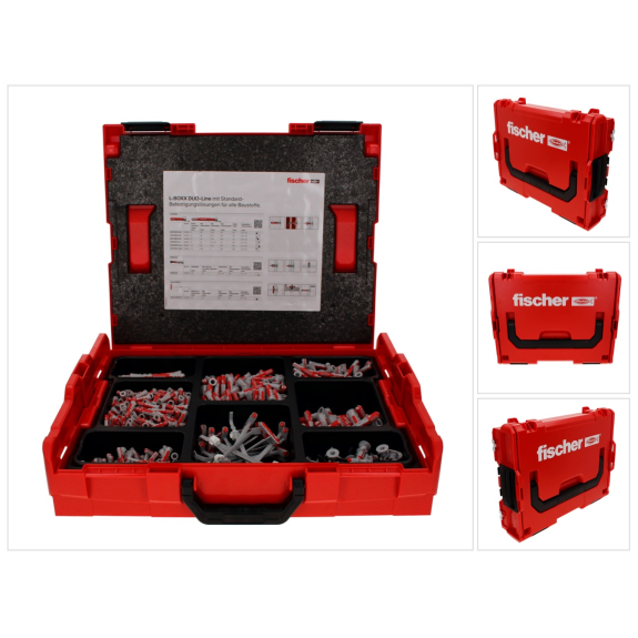 Fischer L-Boxx 102 DUO-Line Dübel Set 833 tlg. + L-Boxx ( 558626 ) DUOBLADE DUOTEC DUOPOWER-Beschreibung lesen