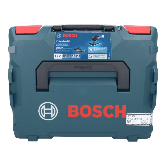 Bosch GSS 12V-13 Professional Akku-Schwingschleifer 12 V + L-BOXX (06019L0001) - ohne Akku, ohne Ladegerät-Beschreibung lesen