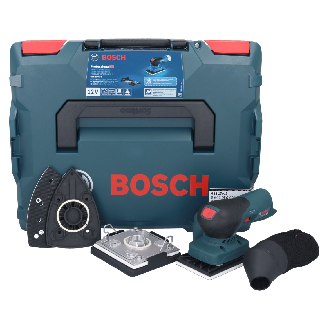 Bosch GSS 12V-13 Professional Akku-Schwingschleifer 12 V + L-BOXX (06019L0001) - ohne Akku, ohne Ladegerät-Beschreibung lesen