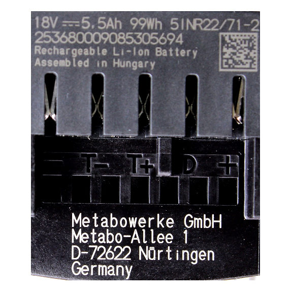 Metabo Li-Ion Akku Starter-Set 18V + 3x Akku 5,5Ah + Ladegerät-Beschreibung lesen