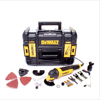 DeWalt DWE 315 KT 300 W Multifunktions-Oszillationswerkzeug + Koffer mit Zubehör-Beschreibung lesen