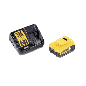 Dewalt DCB 184 Akku 18 V 5 Ah / 5000 mAh XR Li-Ion + Dewalt DCB 115 XR Ladegerät-Beschreibung lesen