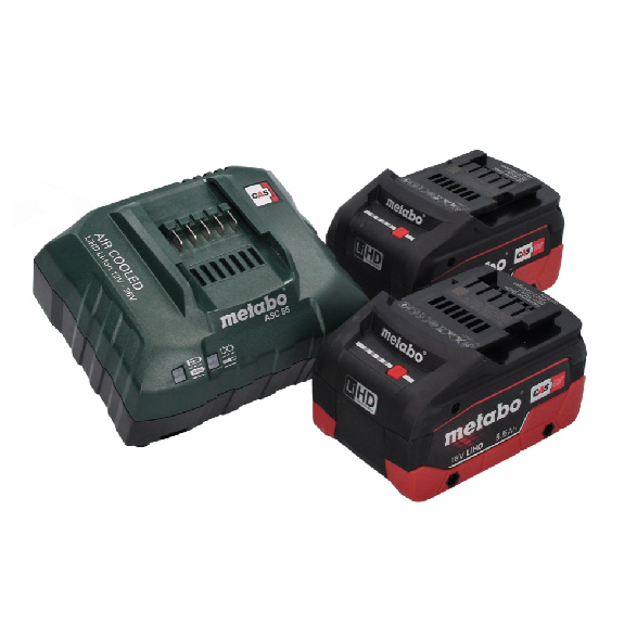Metabo BS 18 LTX BL I Akku Bohrschrauber 18 V 130 Nm ( 602358660 ) + 2x Akku 5,5 Ah + Ladegerät + metaBOX-Beschreibung lesen