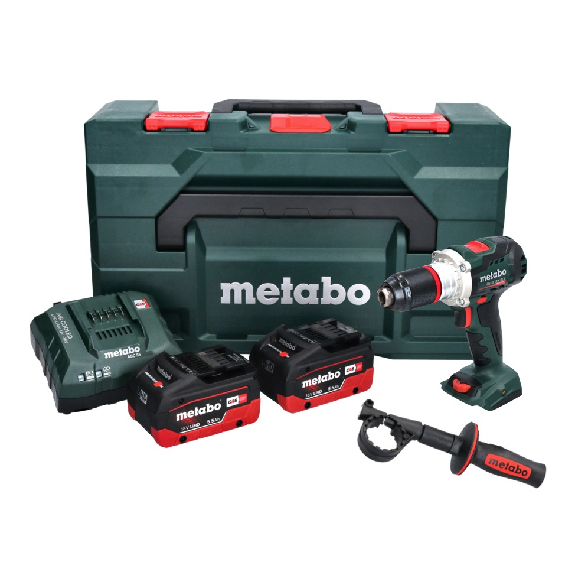 Metabo BS 18 LTX BL I Akku Bohrschrauber 18 V 130 Nm ( 602358660 ) + 2x Akku 5,5 Ah + Ladegerät + metaBOX-Beschreibung lesen
