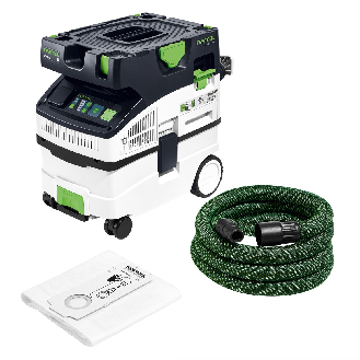 Festool CTM MIDI I CLEANTEC Absaugmobil 1200W 15l Staubklasse M 3m³/min + Zubehör (574822)-Beschreibung lesen