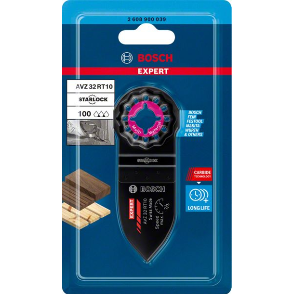 Bosch EXPERT Sanding Finger Fine AVZ 32 RT10 Schleiffinger, 32 x 50 mm-Beschreibung lesen
