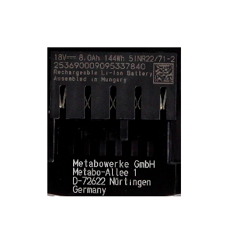 Li-Ion Akku 18 V 8,0 Ah mit CAS-System-Beschreibung lesen