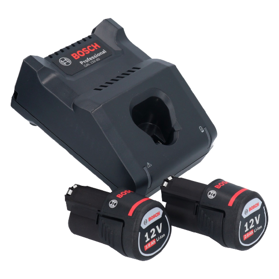 Bosch GRO 12V-35 Professional Akku-Rotationswerkzeug 12V + 2x Akkus 2,0 Ah + Ladegerät + L-Boxx Koffer (06019C5001)-Beschreibung lesen