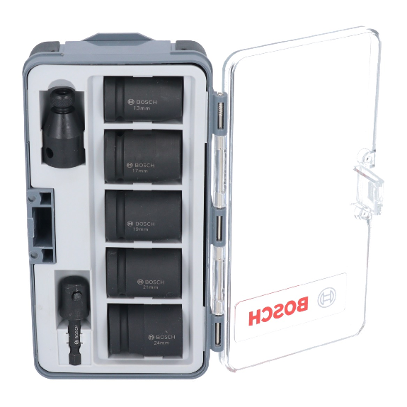 Bosch ImpactControl Steckschlüssel-Set 1/2" Ø 13 - 24 mm 7-tlg. (2608551029)-Beschreibung lesen