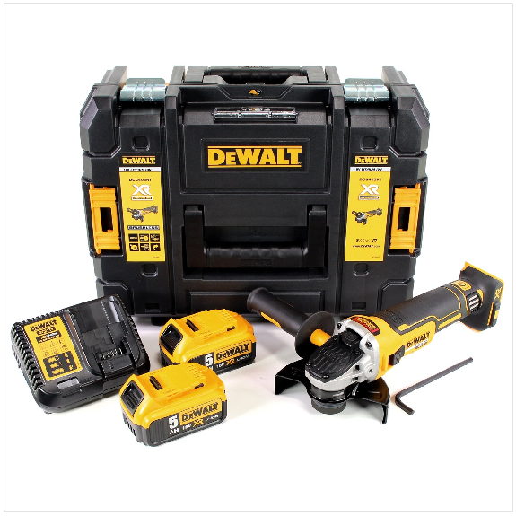 DeWALT DCG405P2 Winkelschleifer 125mm 18V BRUSHLESS + 5 Ah Akku's-Beschreibung lesen