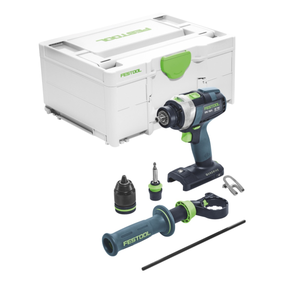 Festool TPC 18/4 I-Basic Perceuse-visseuse à percussion sans fil 75 Nm Brushless 18 V + Coffret Systainer - sans batterie, sans-Leggi tutto