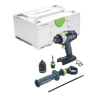 Festool QUADRIVE TPC 18/4 I-Basic Akku-Schlagbohrschrauber 18V Brushless 75Nm + Zubehör + Koffer - ohne Akku - ohne Ladegerät-Beschreibung lesen