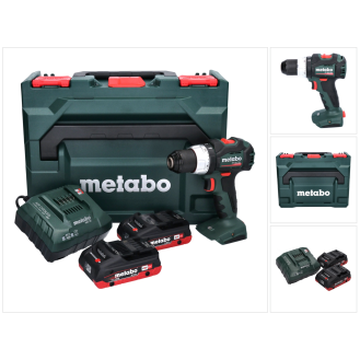 Metabo BS 18 LT BL Akku-Bohrschrauber 18V 60Nm + 2x Akku 4,0Ah + Ladegerät + Koffer (602325800)-Beschreibung lesen