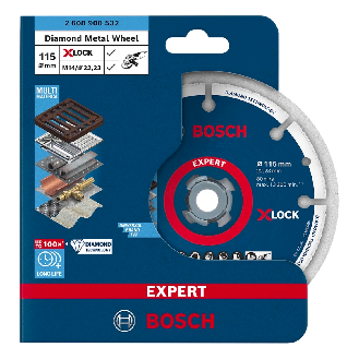 Bosch Diamanttrennscheibe X-LOCK Best for Metal 115 x 22,23 mm (2 608 900 532)-Beschreibung lesen