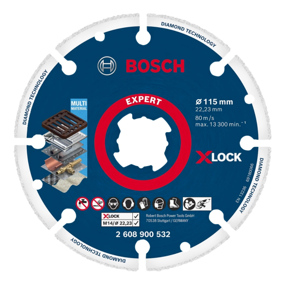 Bosch Diamanttrennscheibe X-LOCK Best for Metal 115 x 22,23 mm (2 608 900 532)-Beschreibung lesen
